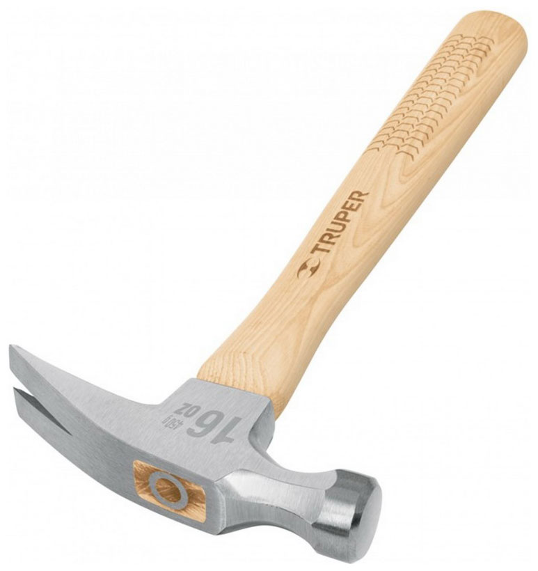 Изображение товара Молоток с гвоздодером Truper ручка 35 см 0,50 кг MAR-20 16755