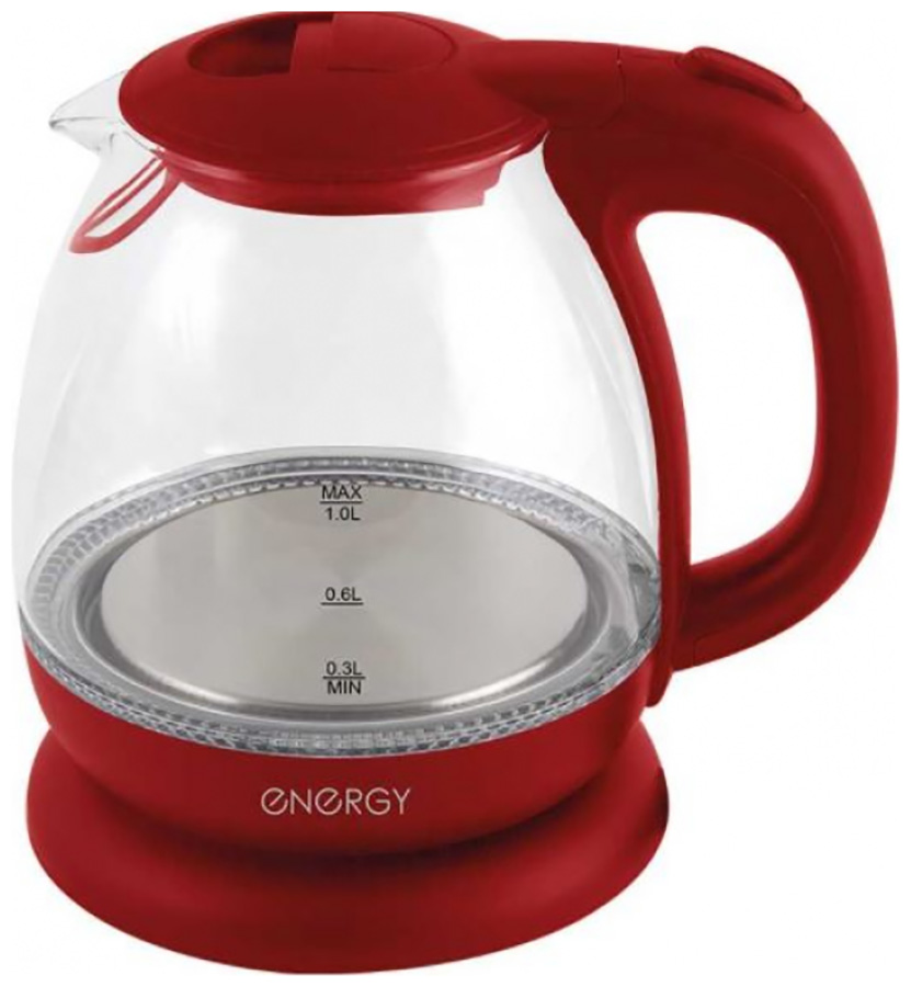 

Чайник электрический Energy E-296 005216 красный, Красный/прозрачный