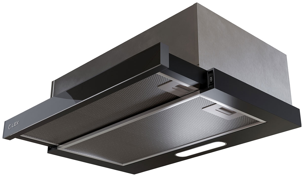 Изображение товара Вытяжка LEX Honver G 500 BLACK телескопическая кухня турция 600 м3/ч