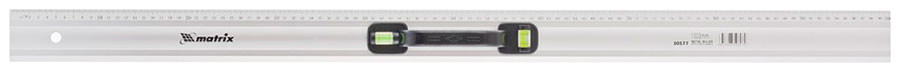 

Линейка-уровень Matrix 30577, 1000 мм, металлическая, пластмассовая ручка 2 глазка