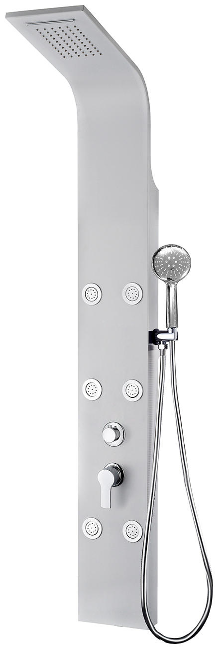 Изображение товара Душевая панель Aquanet Galaxy White белый матовый водопад гидромассаж 150 см