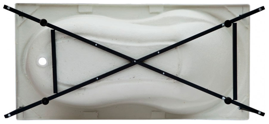 Каркас сварной для акриловой ванны Aquanet West 160 черный (00187953)