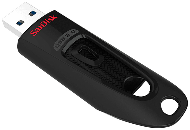 Флеш-накопитель Sandisk Ultra [3.0 128 Gb пластик черный] фото