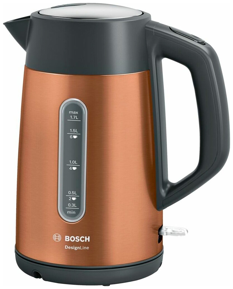 Изображение товара Чайник электрический Bosch TWK4P439 DesignLine медь тип CTWK34A
