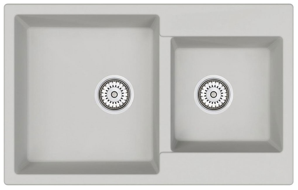 Изображение товара Кухонная мойка Emar EMQ-2800.Q Агат с двумя чашами из кварцевой крошки