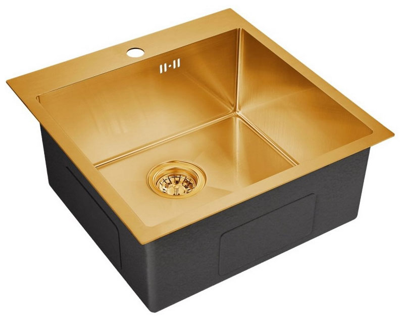 

Кухонная мойка Emar EMB-116 PVD Nano Golden, Золотистый