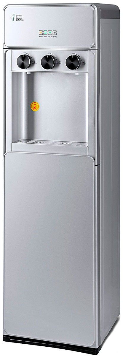 Изображение товара Кулер для воды Ecotronic K42-LXE full silver 12300 Изображение товара Кулер для воды Ecotronic K42-LXE full silver 12300