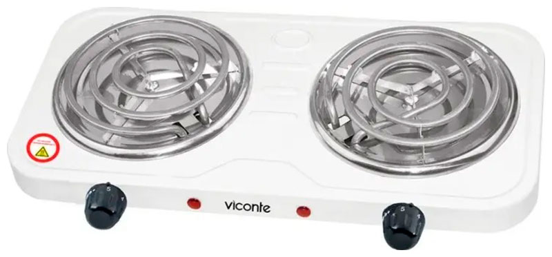 Настольная плита Viconte VC-905 белая плитка электрическая zigmund