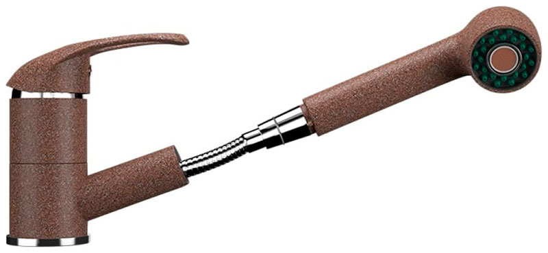 Изображение товара Кухонный смеситель Ulgran U-002 с выдвижным изливом терракотовый