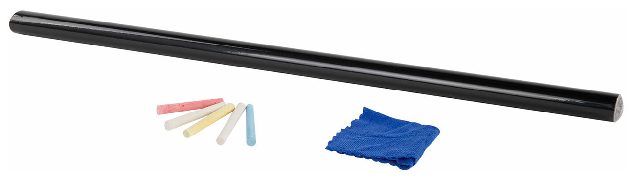 

Доска-пленка меловая Brauberg самоклеящаяся в рулоне, ЧЕРНАЯ 90х200 см, 5 мелков и салфетка (237839), Черный