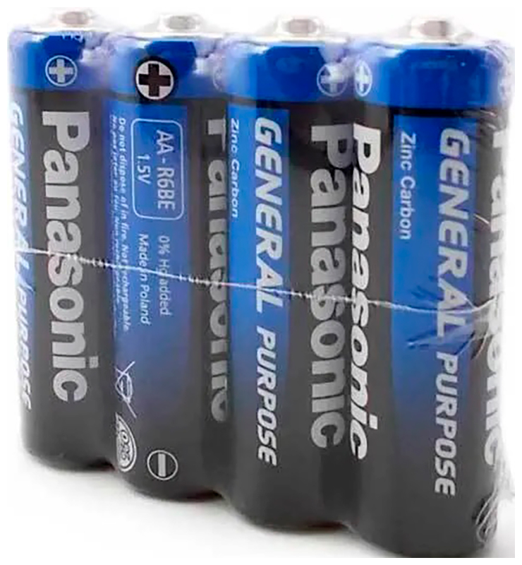 Батарейки Panasonic R6 Gen.Purpose SR4 б/б) 60шт элемент питания алкалиновый lr6 bl 4 lr6 bl 4 1 5в alkaline блист 4шт ergolux 11748 4 упак