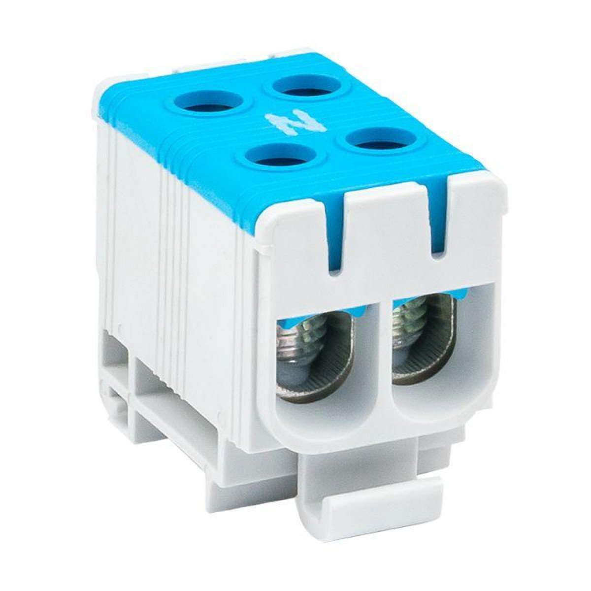 Изображение товара Изделия для электромонтажа EKF двойная силовая клемма КСВ 16-50кв.мм син.