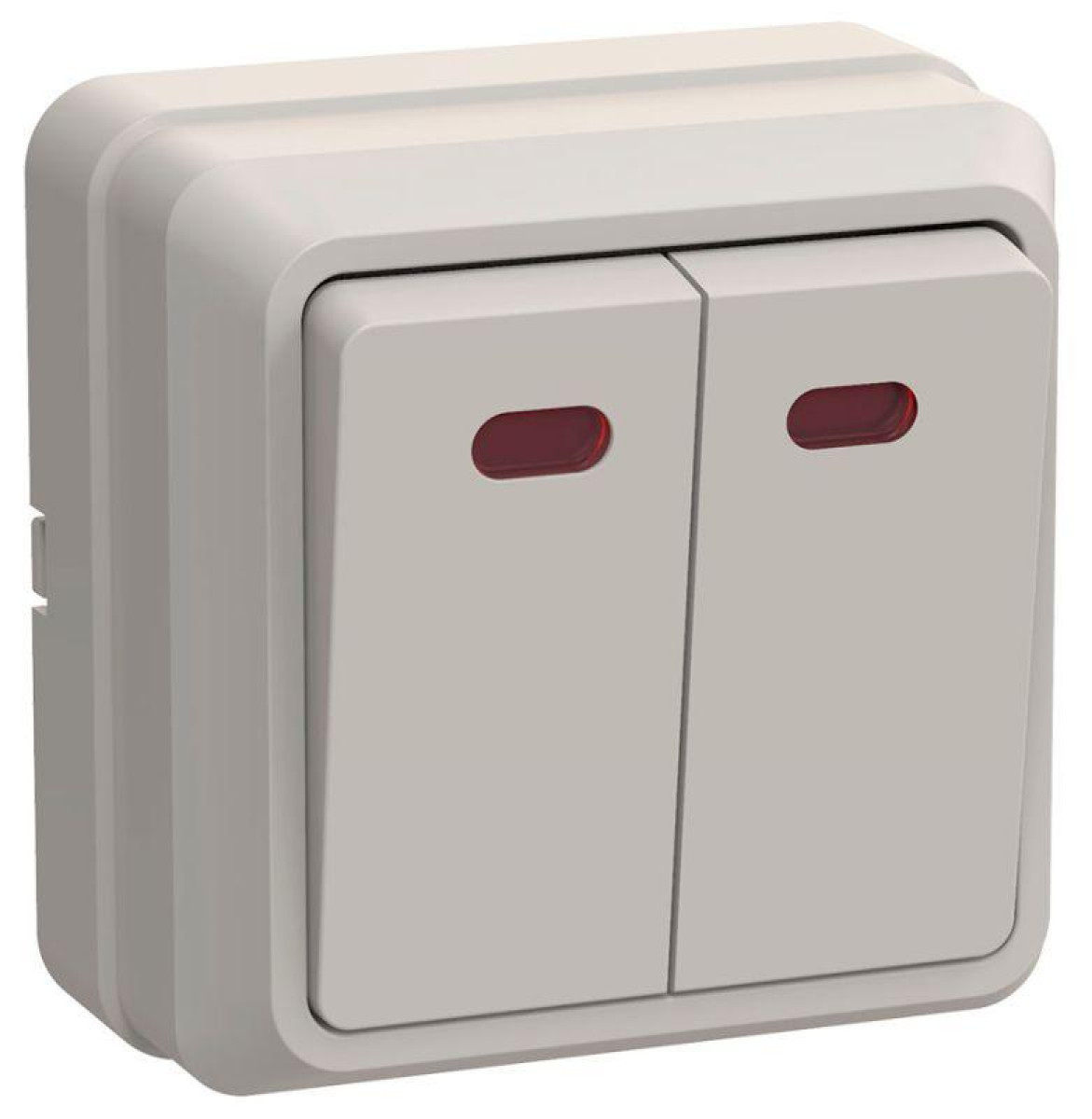 Изображение товара Выключатель 2-кл ОП Октава 10А IP20 с индикацией и открытым монтажом