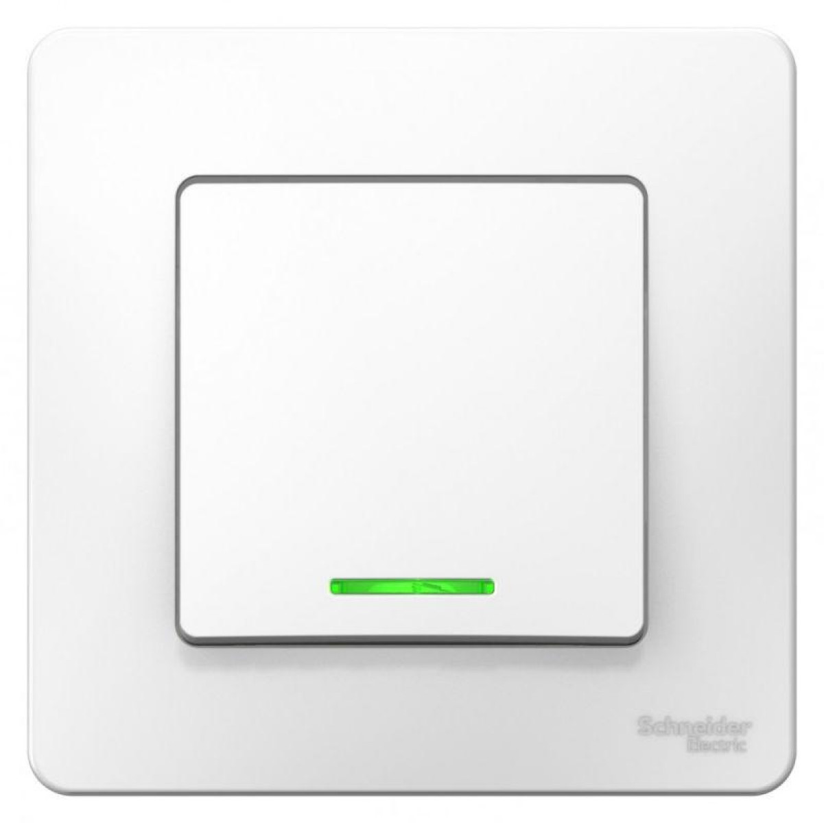 Изображение товара Выключатели, переключатели, диммеры Systeme Electric Выключатель 1-кл. СП Blanca 10А IP20 (сх. 1) 250В с подсветкой бел. SE