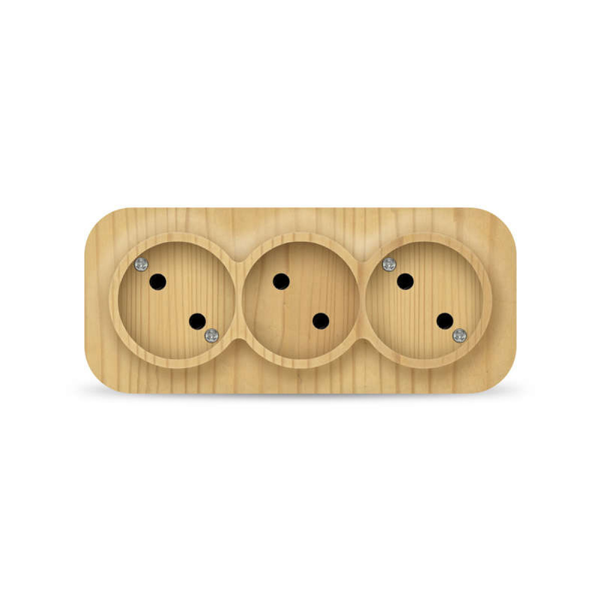 Изображение товара Розетка Ionich 3-м ОП 10А IP20 без заземл состос пластик