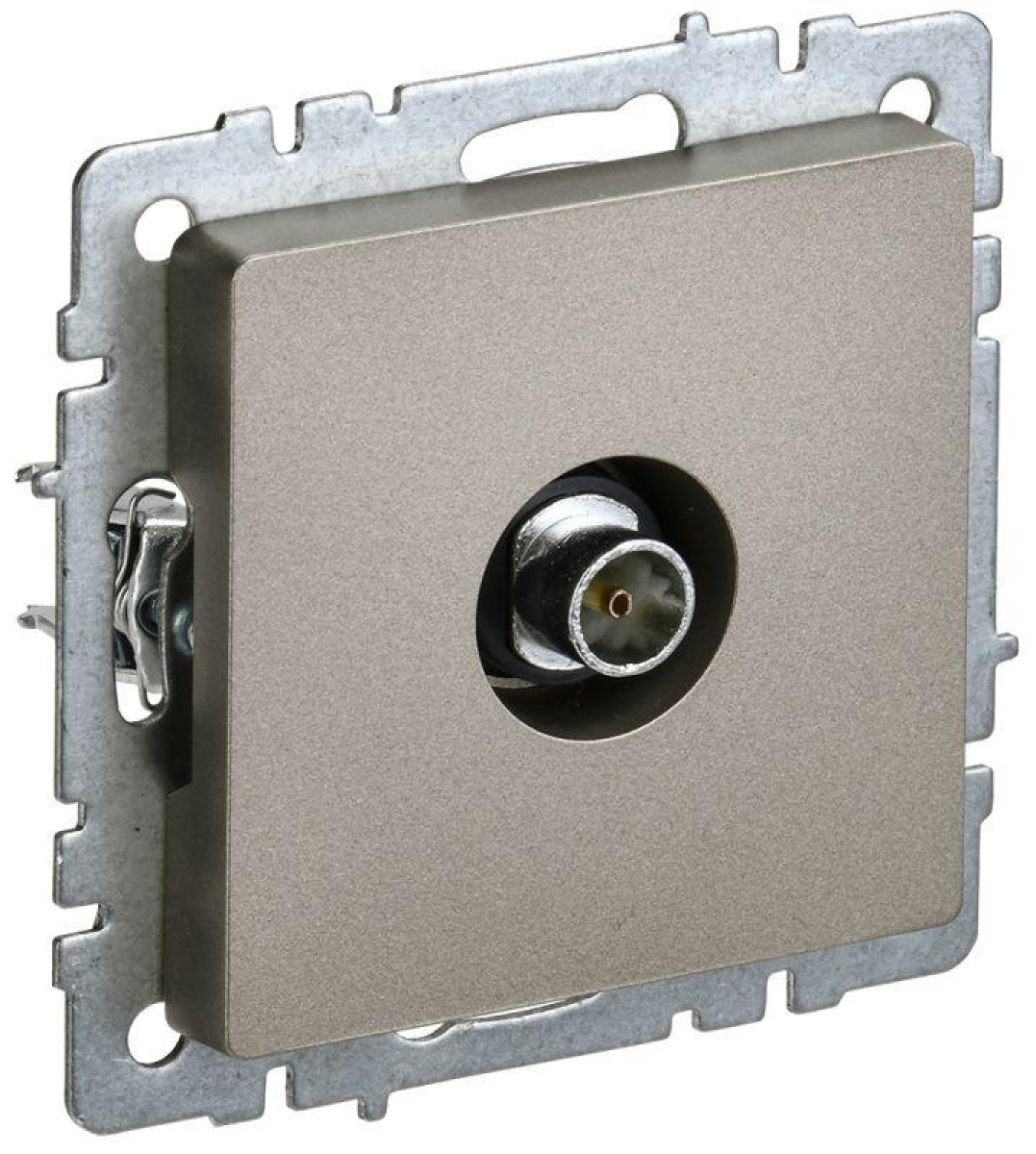 Изображение товара Розетка телевизионная оконечная TV СП Brite РТВ11-0-БрШ шампань для скрытого монтажа