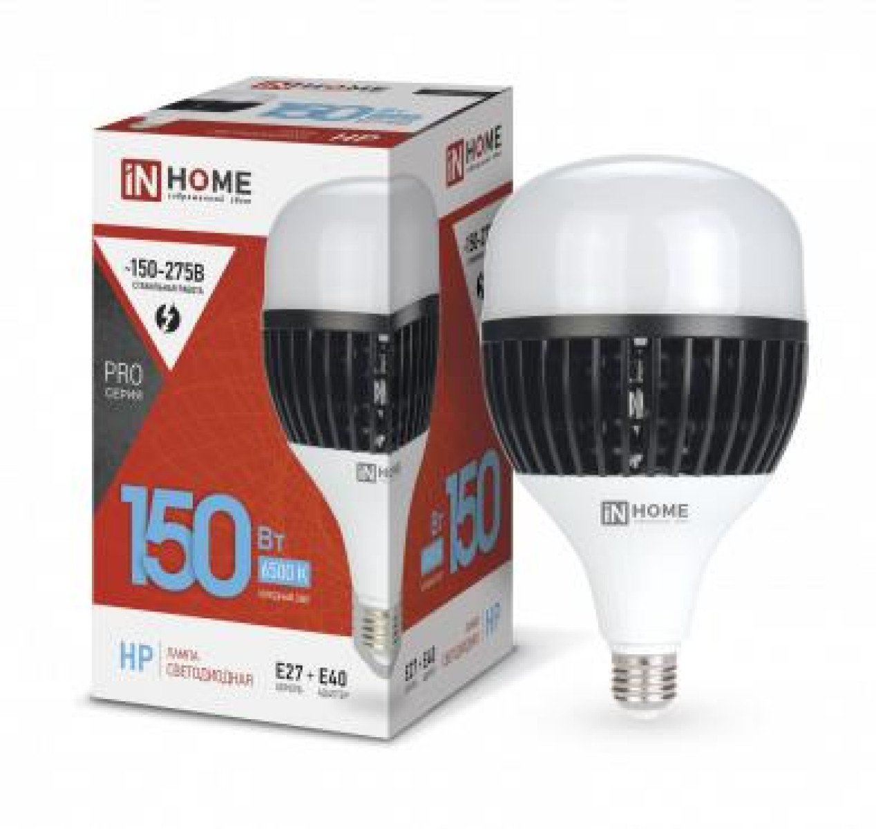 Изображение товара Светодиодная лампа In Home LED-HP-PRO 150 Вт E27/E40 6500K 13500лм IP20