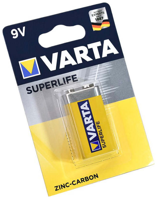 Изображение товара Батарейка Varta SUPERLIFE 9V 6LR61 бл.1 надежный источник питания