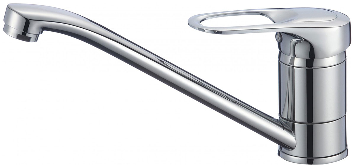 Изображение товара Смеситель для кухонной мойки Savol S-T4904-1 хром однорычажный поверный излив Китай