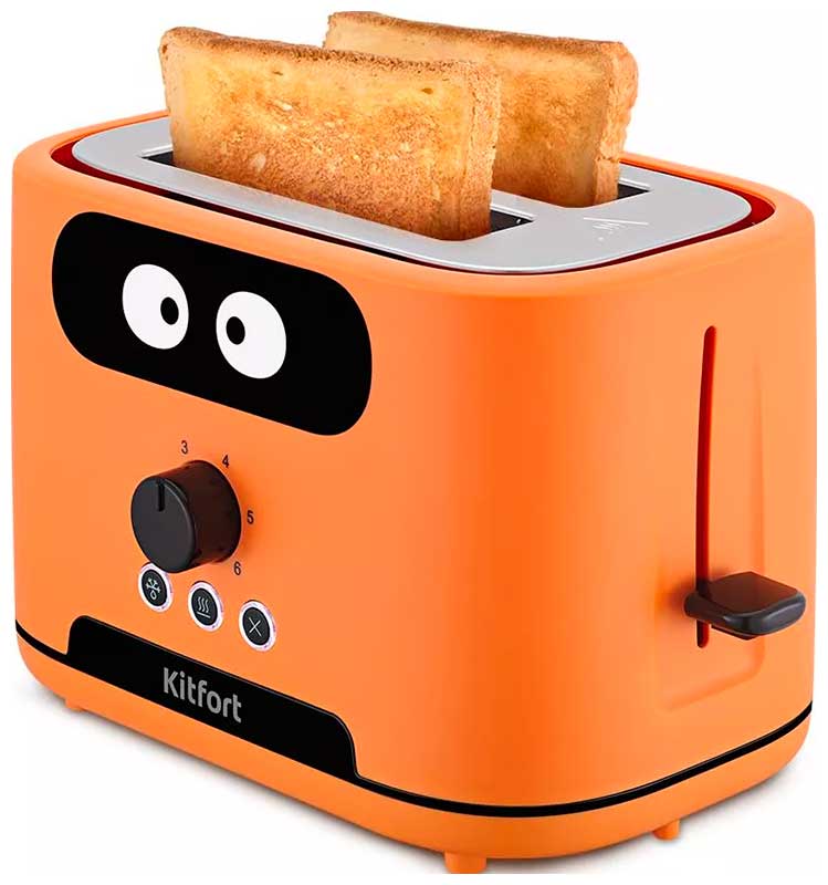 Тостер Kitfort КТ-4093-2 оранжевый тостер kitfort kt 4093 1