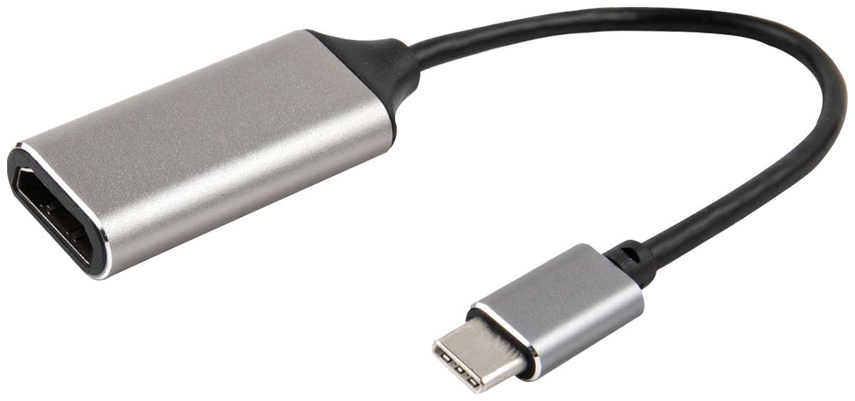 Адаптер Barn&Hollis Type-C - HDMI для MacBook, серый