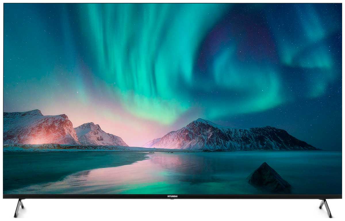 Телевизор Hyundai H-LED55BU7006, Smart Android TV Frameless, черный телевизор hyundai h led50bu7006 uhd smart metal frameless