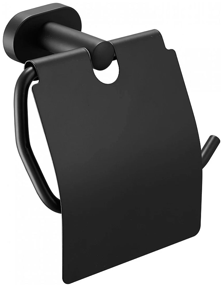 Изображение товара Держатель для туалетной бумаги BELZ B901 черный нержавеющая сталь настенный стильный