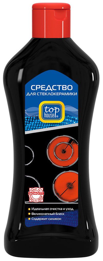Изображение товара Средство для стеклокерамики TOP HOUSE с силиконовой защитой Изображение товара Средство для стеклокерамики TOP HOUSE с силиконовой защитой