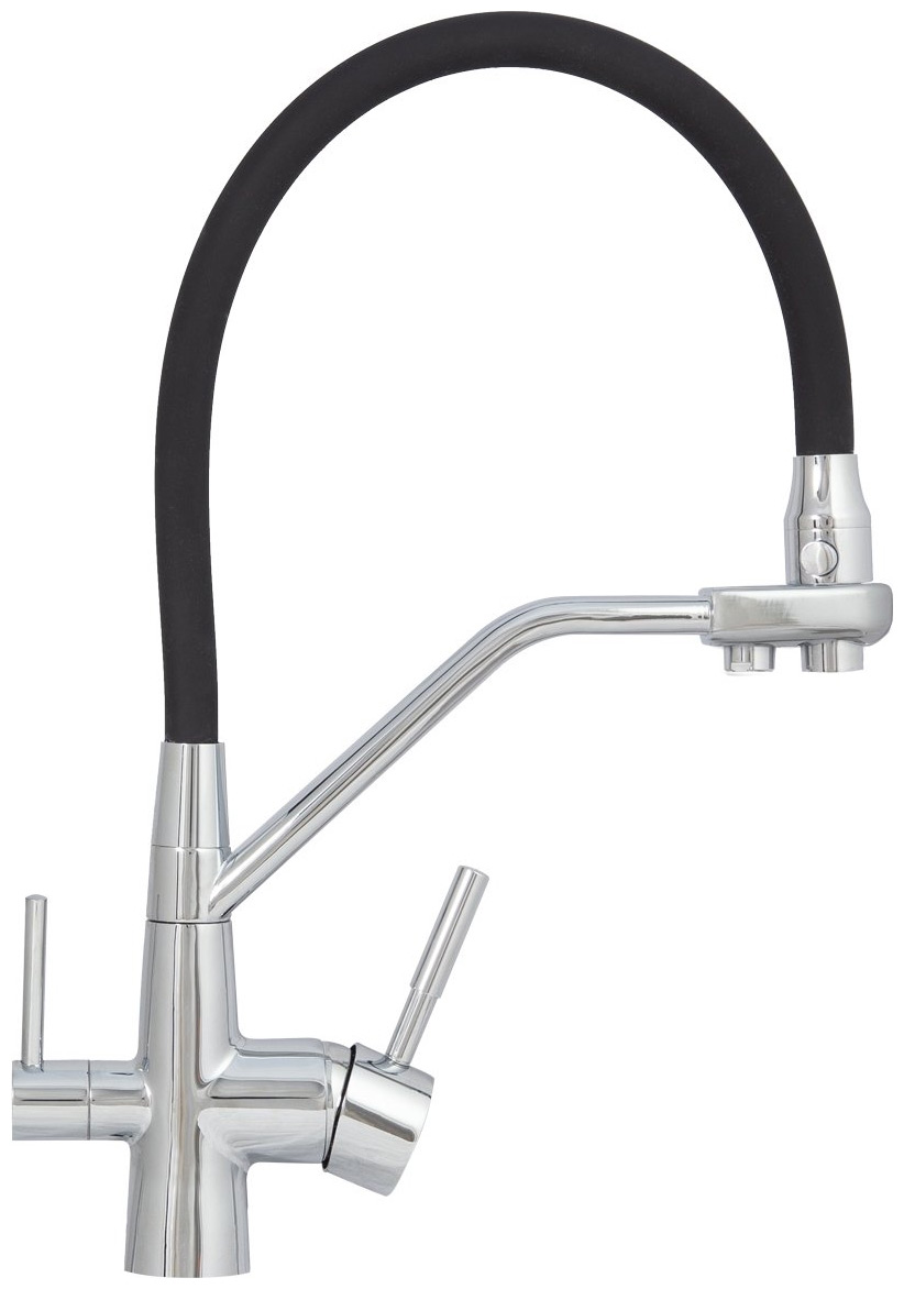 Изображение товара Кухонный смеситель Zigmund & Shtain 2200 НЕРЖ.ПОЛИР