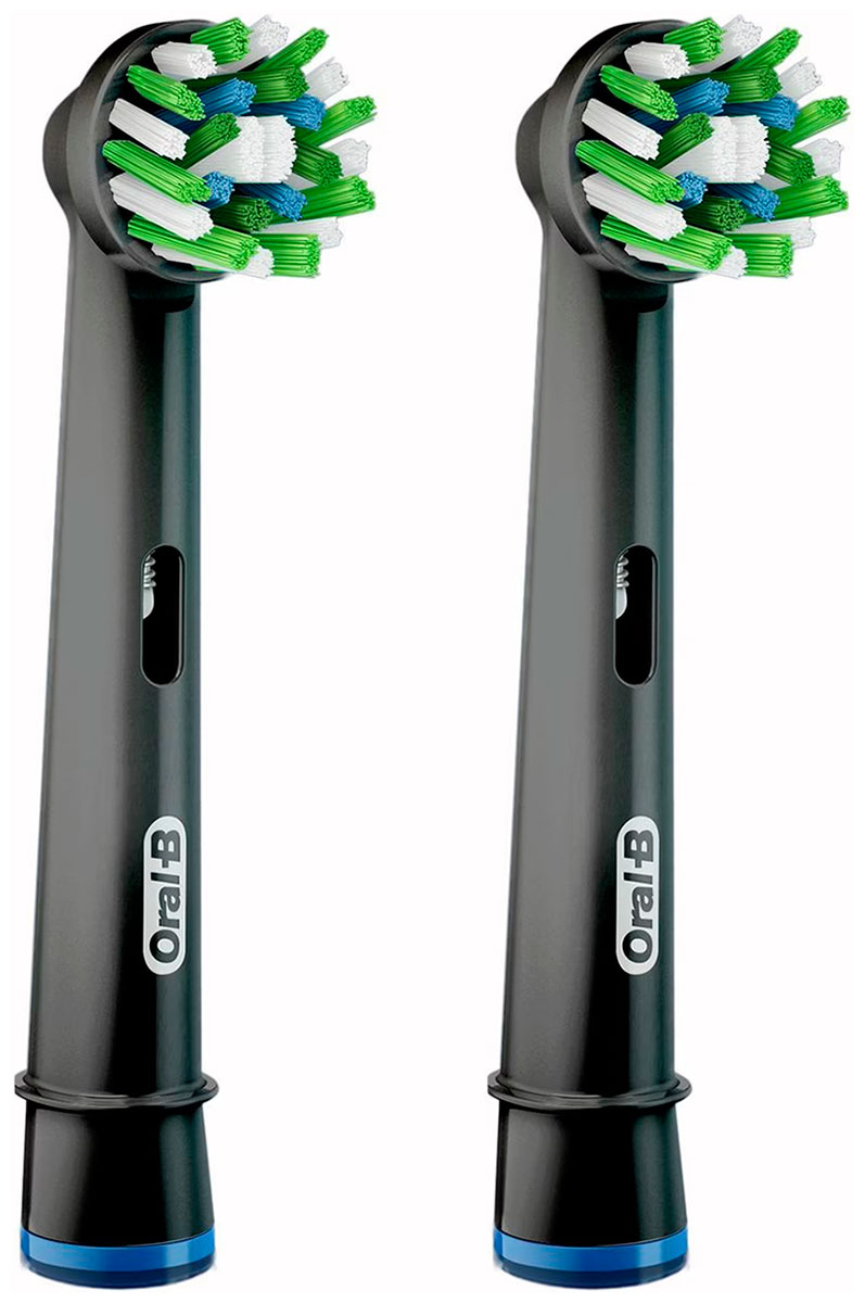 Изображение товара Насадки для зубной щетки Braun ORAL-B EB50BRB CrossAction Black 2 шт, черный