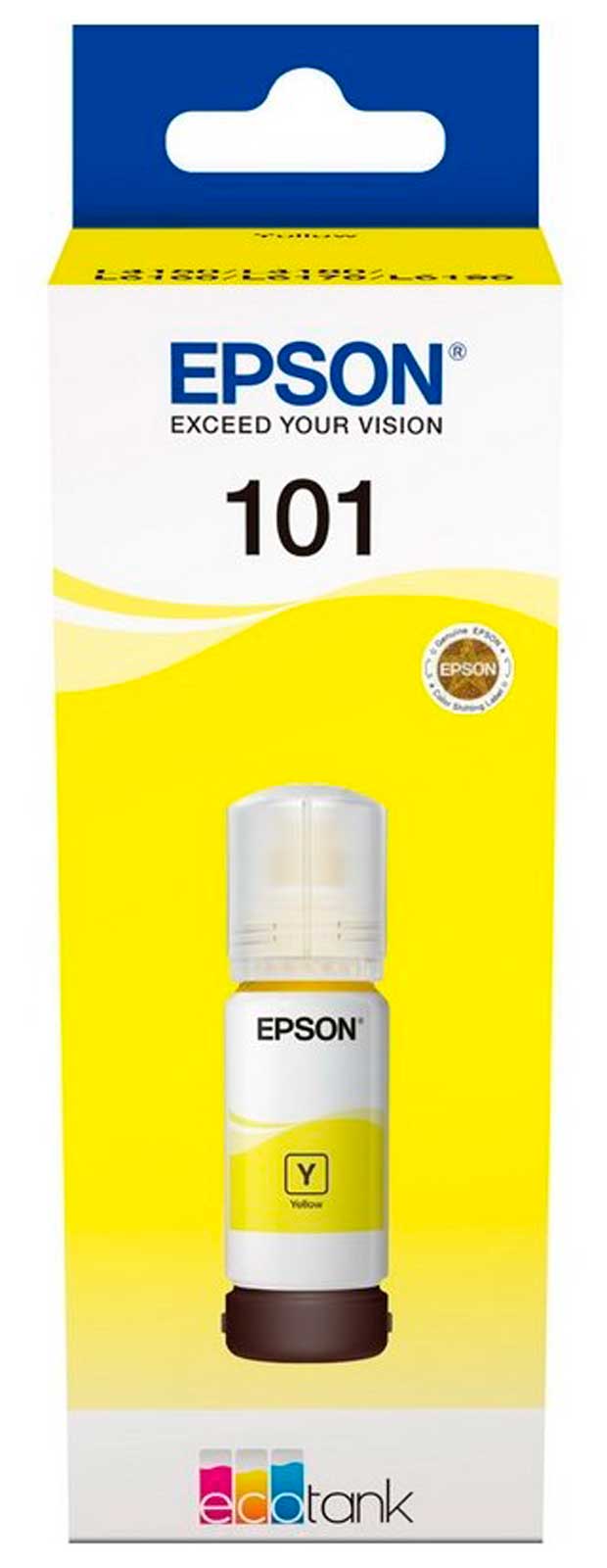 

Чернила Epson 101 (T03V44) для СНПЧ L4150/ L4160/ L6160/ L6170/ L6190, желтые, ОРИГИНАЛЬНЫЕ, C13T03V44A