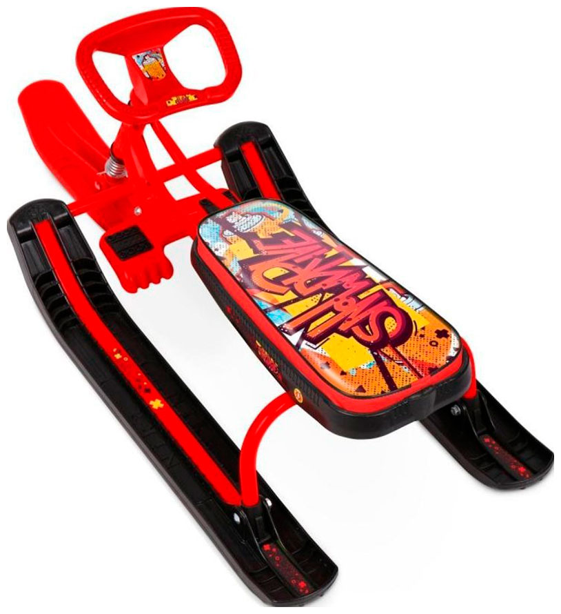 Изображение товара Снегокат Ника Тимка спорт 2+ с граффити, на красном (ТС2+/GR)