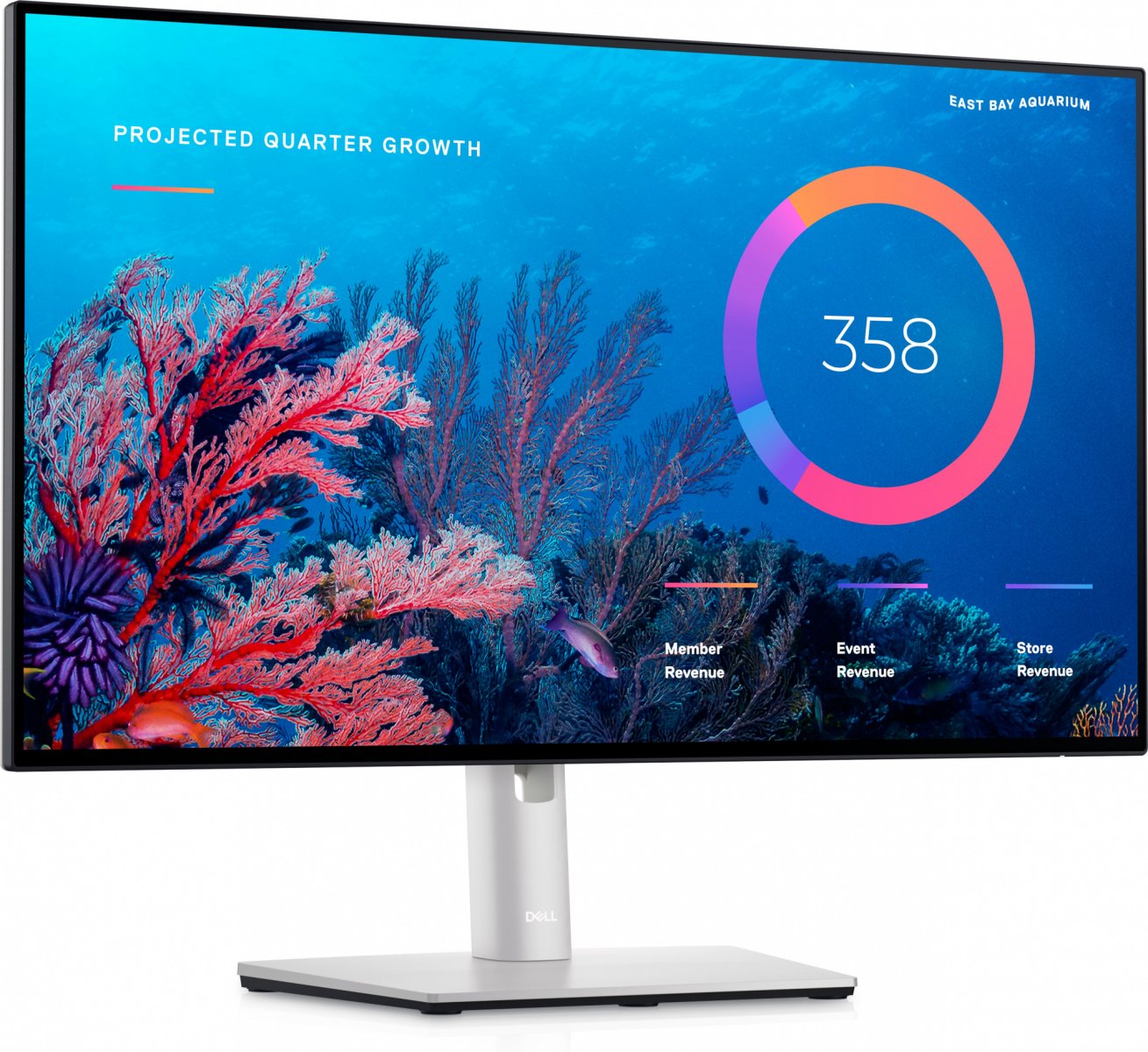 фото Жк монитор dell 23.8" u2422he черный ips led 8ms 16:9 hdmi матовая has piv 1000:1 250cd 178гр/178гр 1920x1080 60hz dp fhd usb 3.96кг