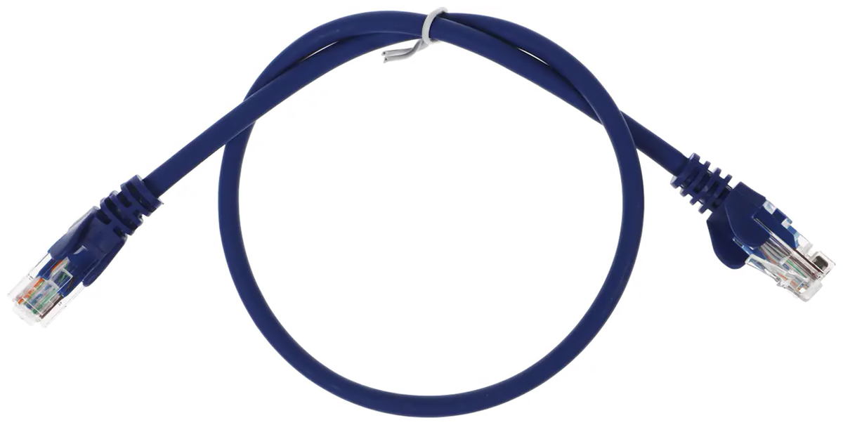 Изображение товара Патч-корд Lanmaster LAN-PC45/U5E-0.5-BL 0.5м кабель RJ-45 кат5E синий LSZH