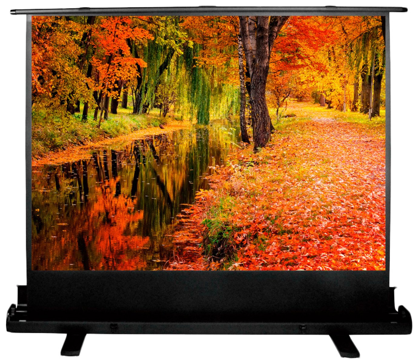 Изображение товара Экран Cactus CS-PSFLE-200X150 напольный рулонный 4:3 черный