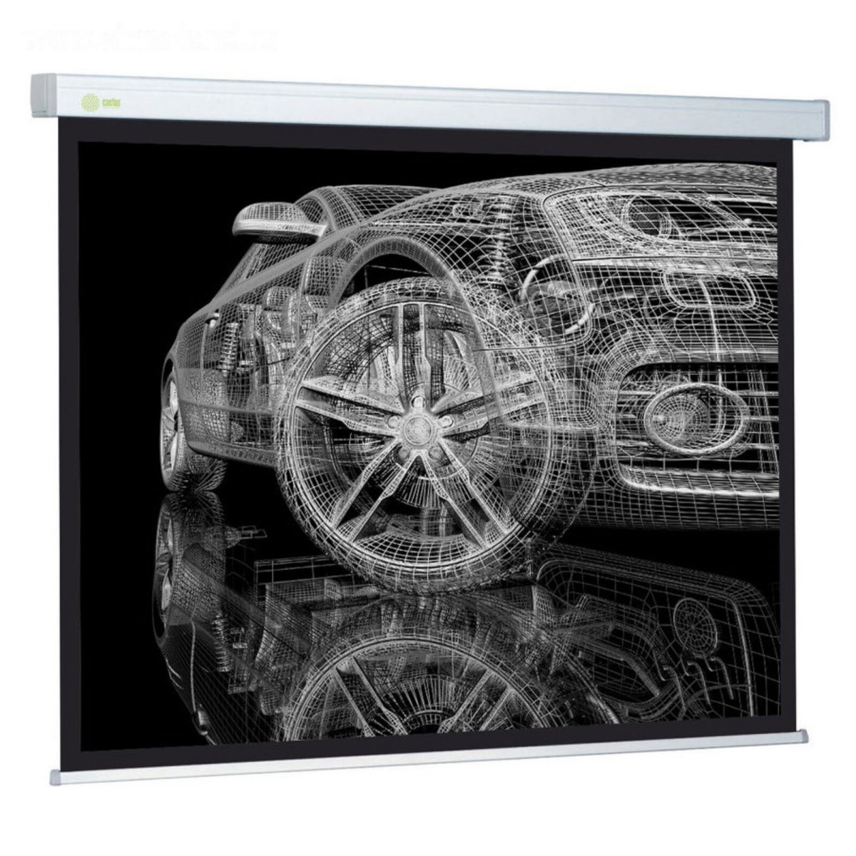 Изображение товара Экран Cactus 213x213см Wallscreen CS-PSW-213x213 1:1 настенно-потолочный рулонный белый