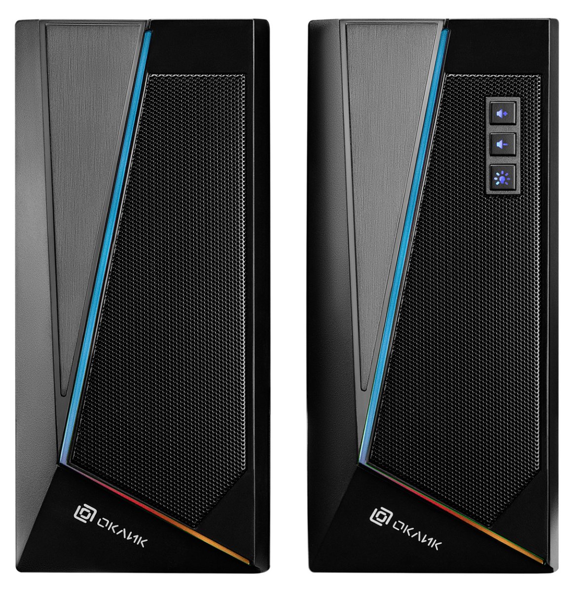 Изображение товара Компьютерная колонка Oklick OK-125, 2.0, черный, 12 Вт