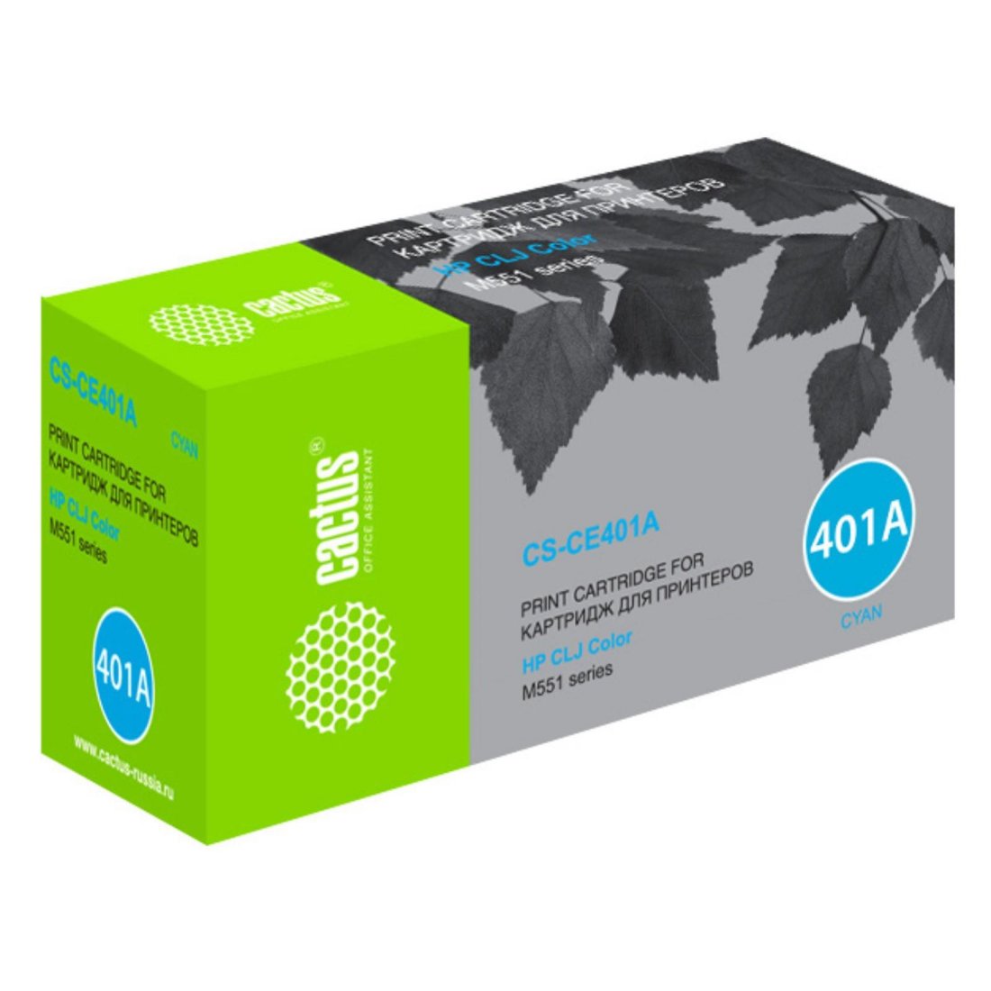 Изображение товара Картридж лазерный Cactus CS-CE401A голубой для HP CLJ M551