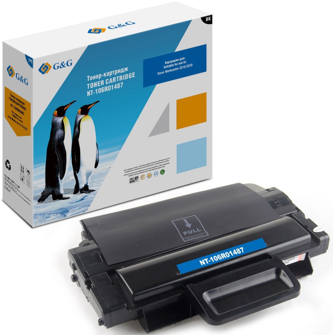 Изображение товара Лазерный картридж G&G GG-106R01487 черный 4100 страниц для Xerox 3210 3220