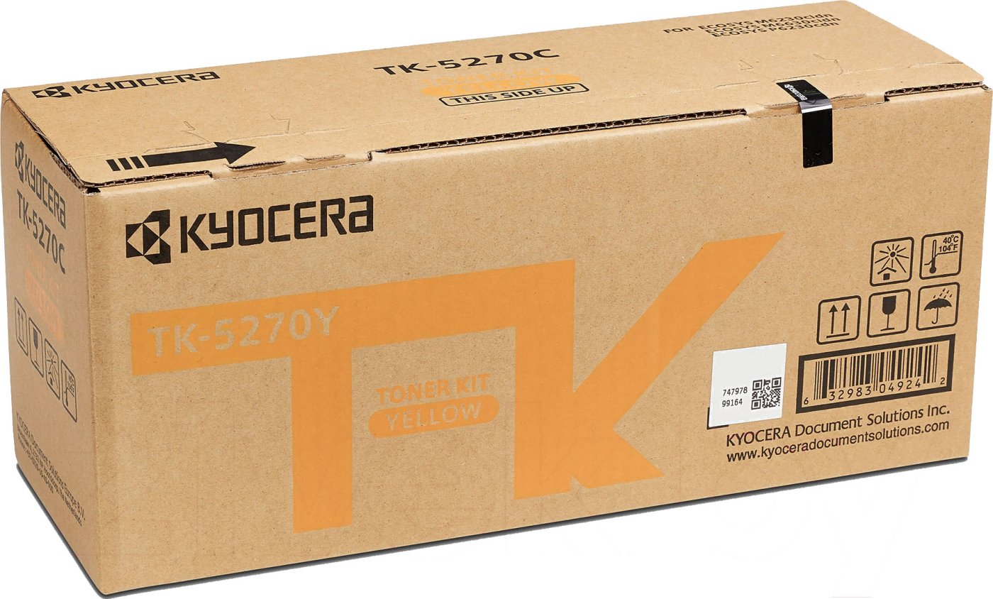Изображение товара Картридж лазерный Kyocera TK-5270Y 1T02TVANL0 желтый (6000стр.) для M6230cidn/M6630cidn/P6230cdn