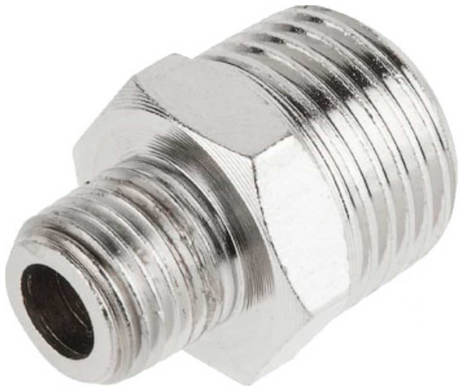 Изображение товара Переходник Eco наружная резьба 1/2 х наружная резьба 1/4, сталь (AS-MT12/FT14)