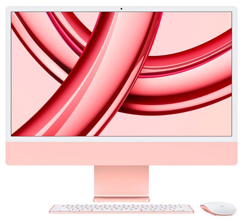 Изображение товара Моноблок Apple 24 iMac with Retina 4.5K display, розовый цвет (MQRT3ZP/A)
