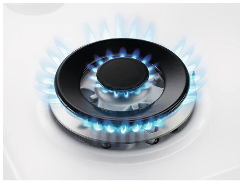 Изображение товара Газовая варочная панель Electrolux KGG64362W белая с 4 конфорками и WOK