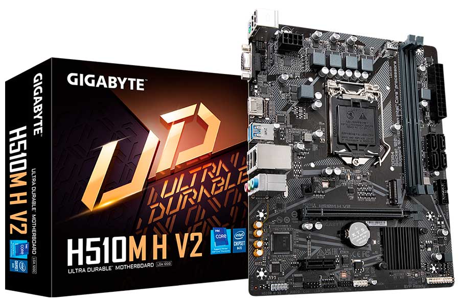 Изображение товара Материнская плата Gigabyte H510M H V2 (LGA1200, mATX)