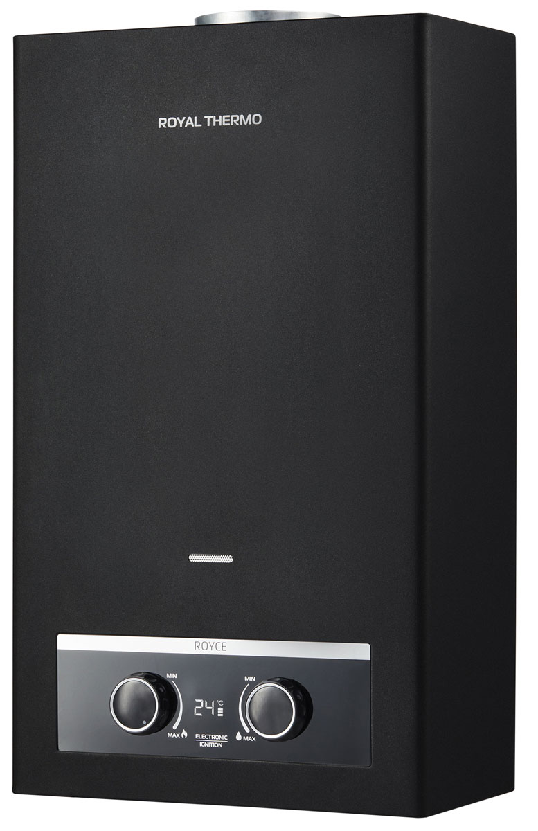 Изображение товара Газовый водонагреватель Royal Thermo GWH 11 Royce Grafit с электронным розжигом