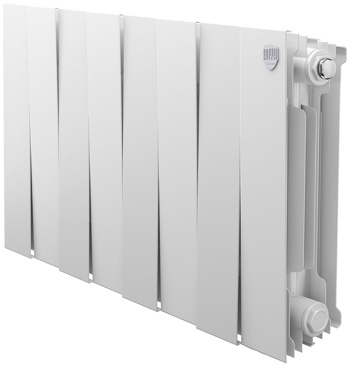 Изображение товара Водяной радиатор отопления Royal Thermo PianoForte 300 Bianco Traffico 8 секций надежный теплообмен
