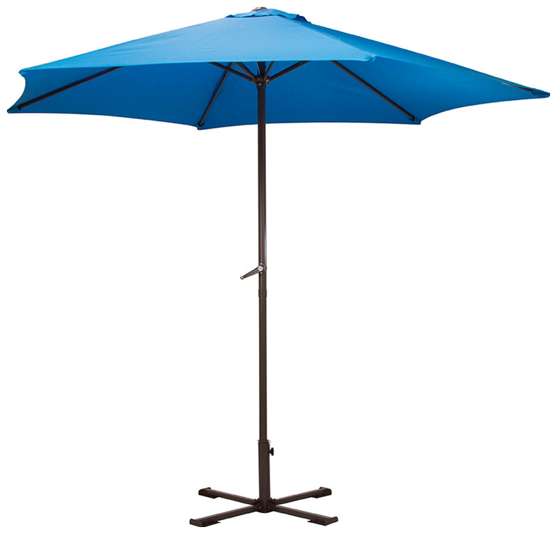 Изображение товара Зонт садовый Ecos GU-03, с крестообразным основанием, синий