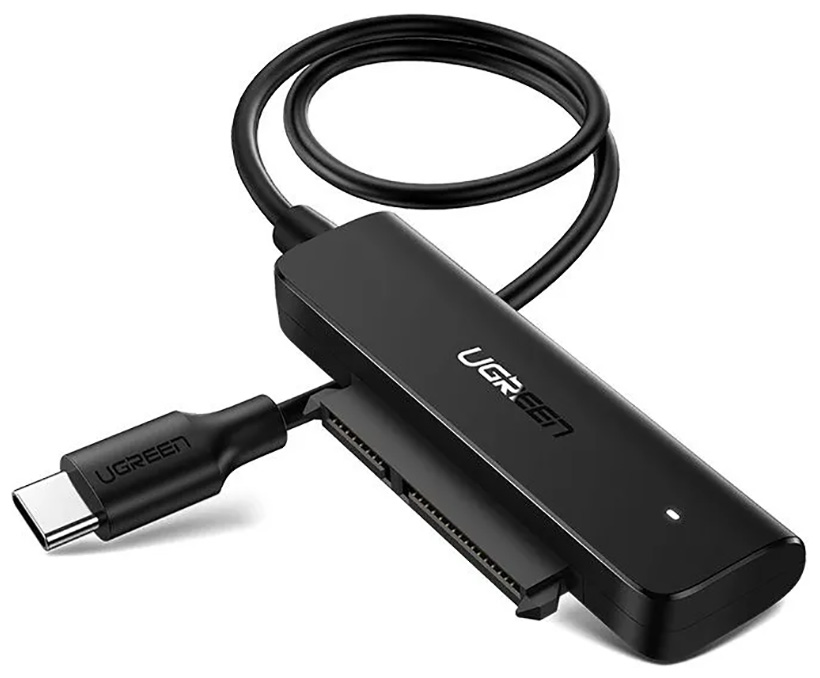 Изображение товара Конвертер Ugreen CM321 (70610) USB-C 3.0 to 2.5-Inch SATA Converter, 50 см, черный