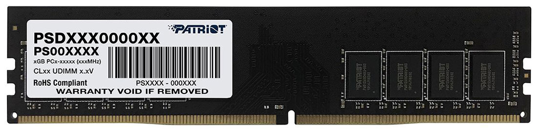 Изображение товара Оперативная память Patriot Memory DDR4 4GB 2666MHz Signature Line (PSD44G266681)