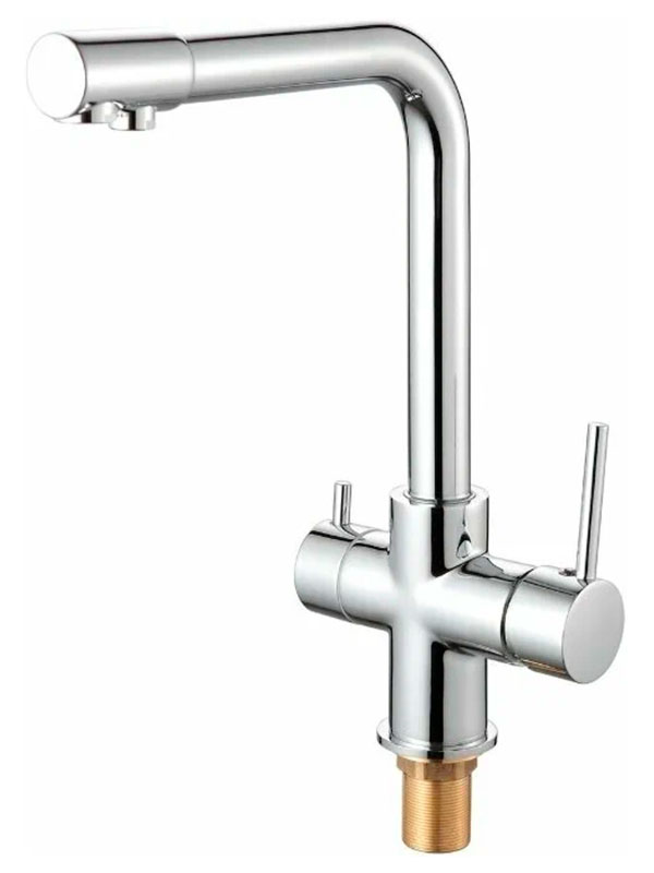 Изображение товара Кухонный смеситель D-Lin D159315-1 хром с поворотным изливом и фильтром